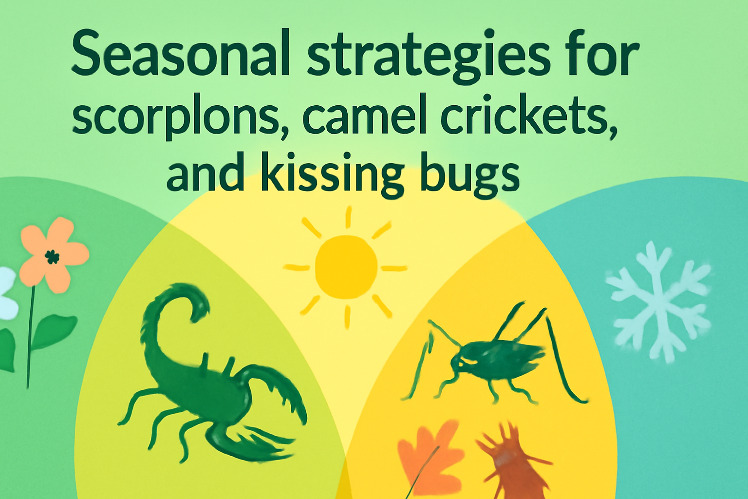 Seasonal strategies for scorpions, camel crickets, and kissing bugs