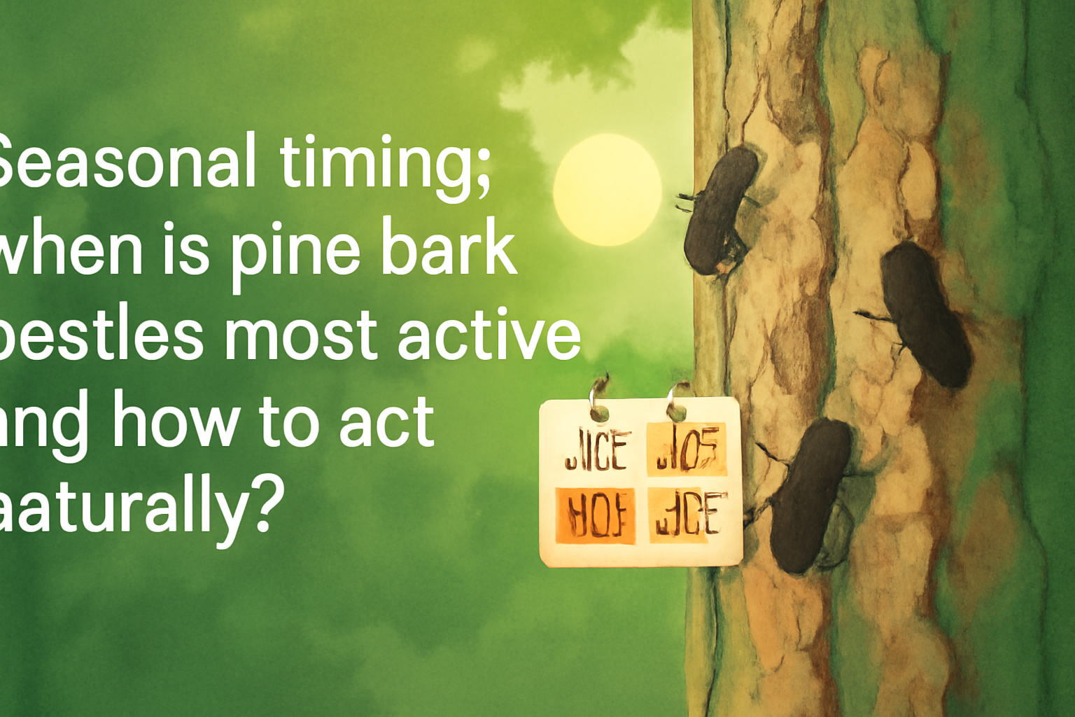 Seasonal timing: when is pine bark beetles most active and how to act naturally?