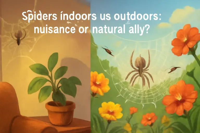 Spiders indoors vs outdoors: nuisance or natural ally?