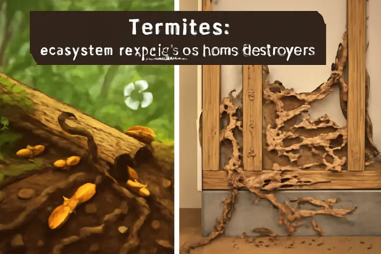 Termites: ecosystem recyclers vs home destroyers