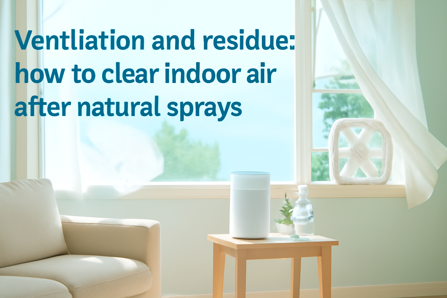 Ventilation and residue: how to clear indoor air after natural sprays