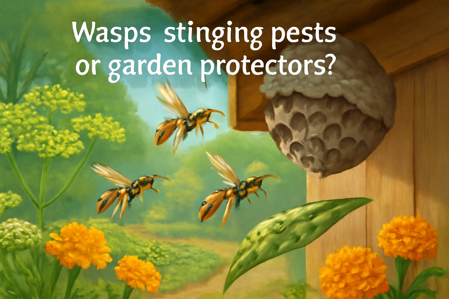Wasps: stinging pests or garden protectors?