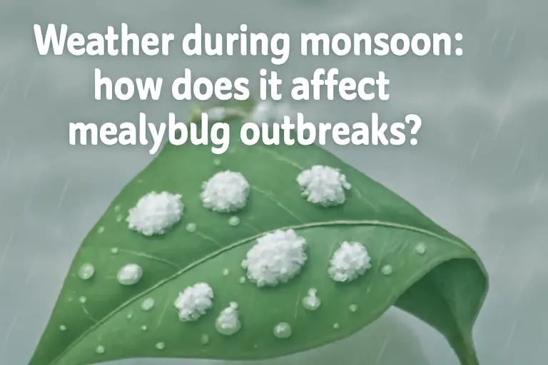 Weather during monsoon: how does it affect mealybugs outbreaks?