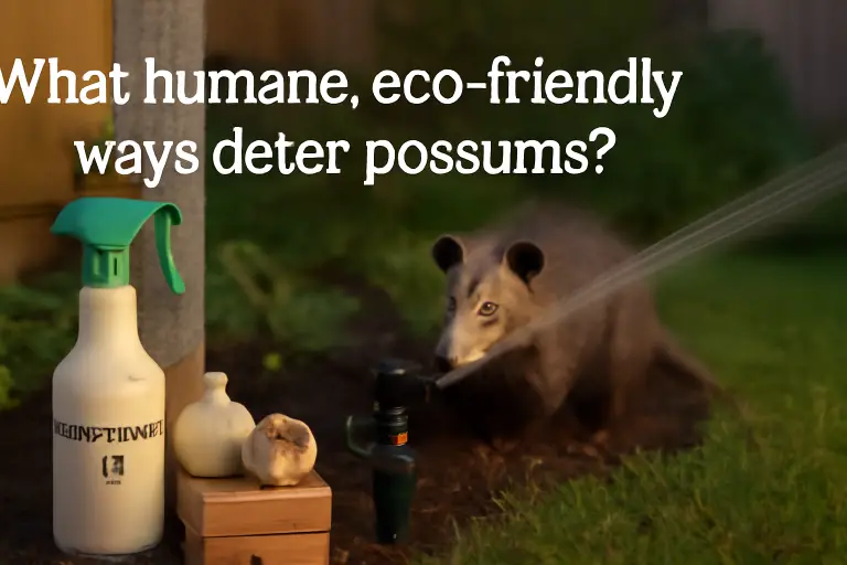 What humane, eco-friendly ways deter possums?