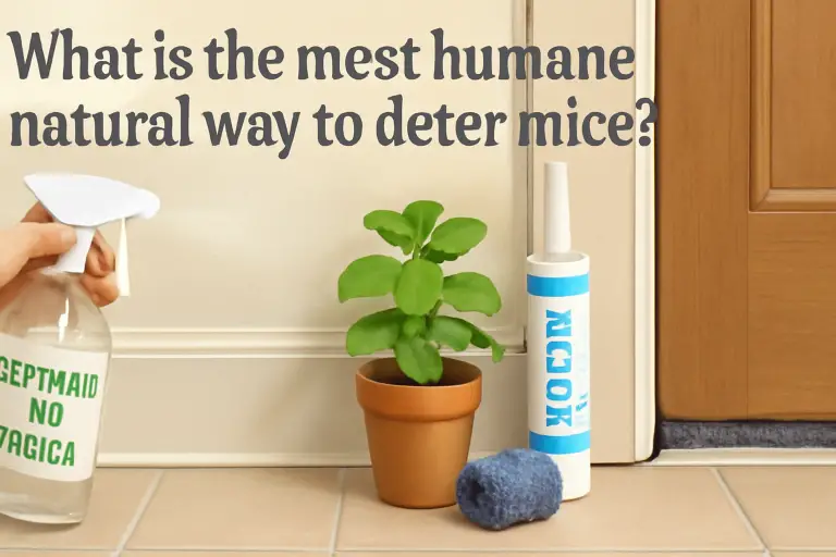 What is the most humane natural way to deter mice?