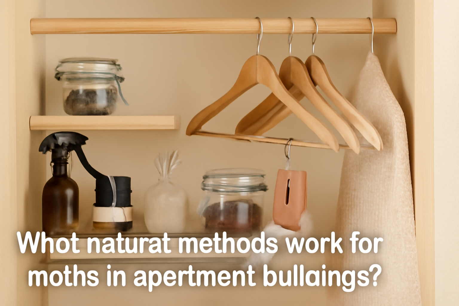 What natural methods work for moths in apartment buildings?