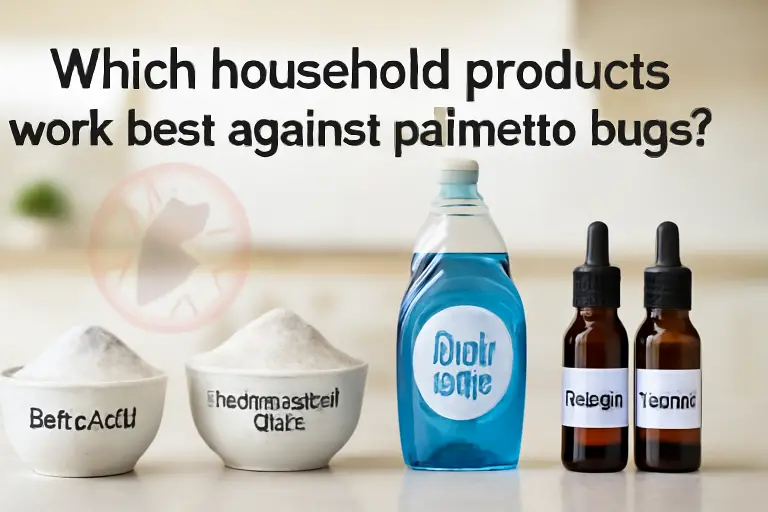 Which household products work best against palmetto bugs?