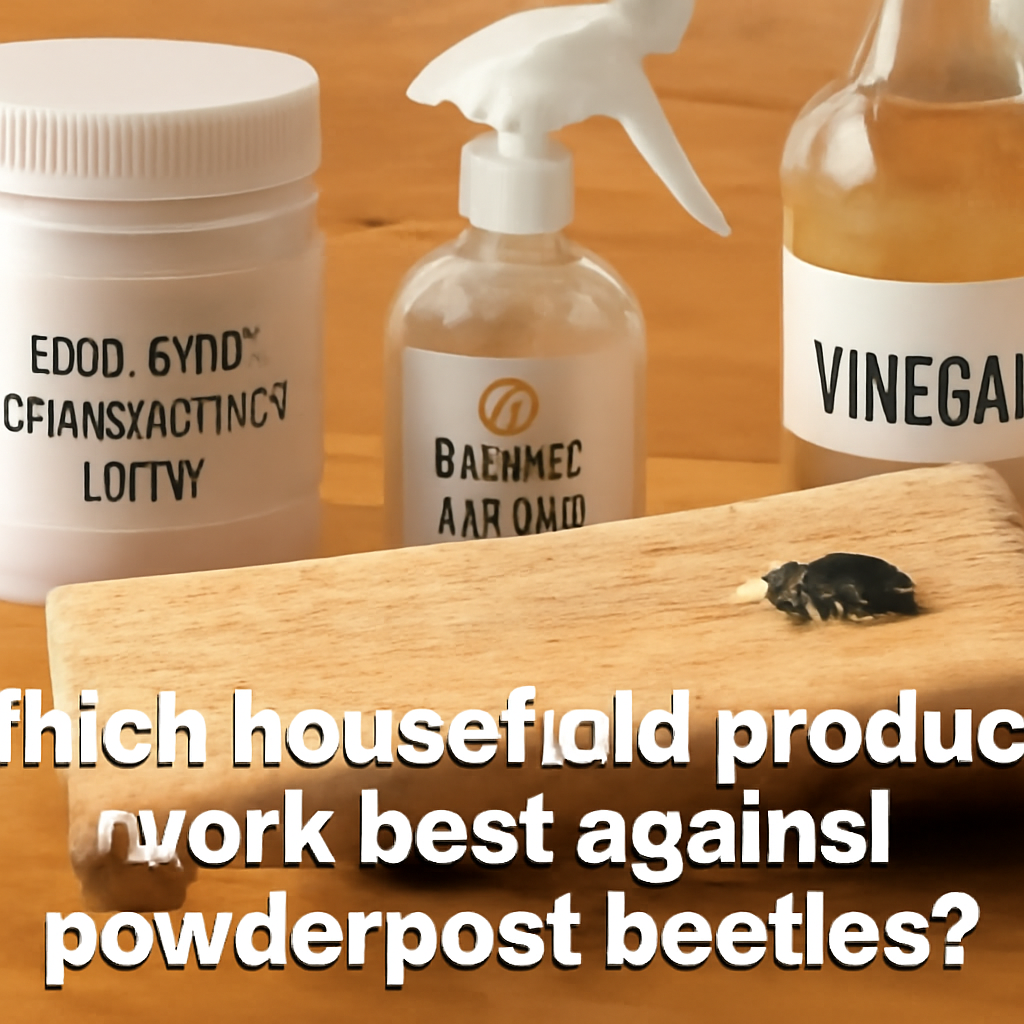 Which household products work best against powderpost beetles?