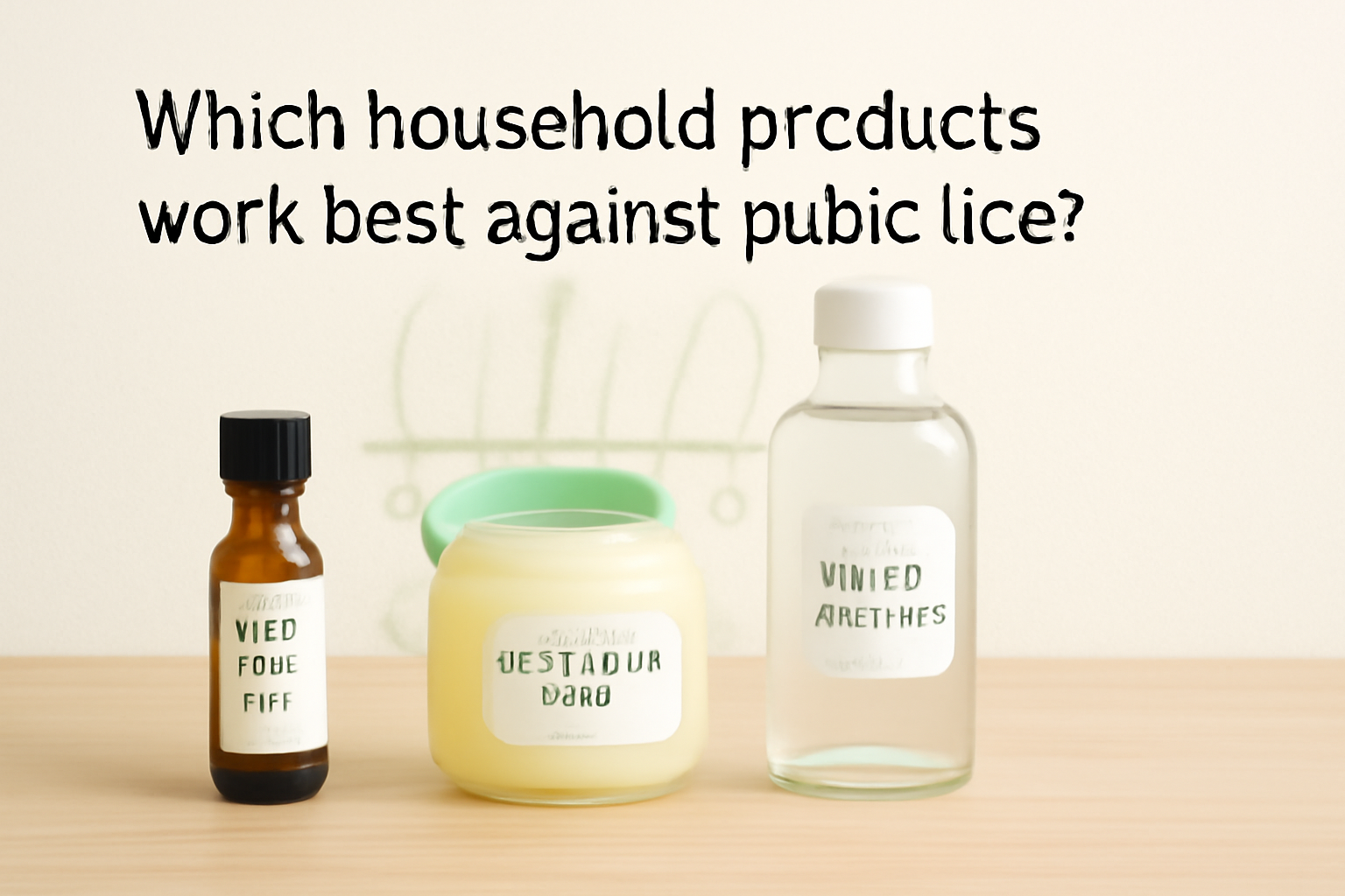 Which household products work best against pubic lice?