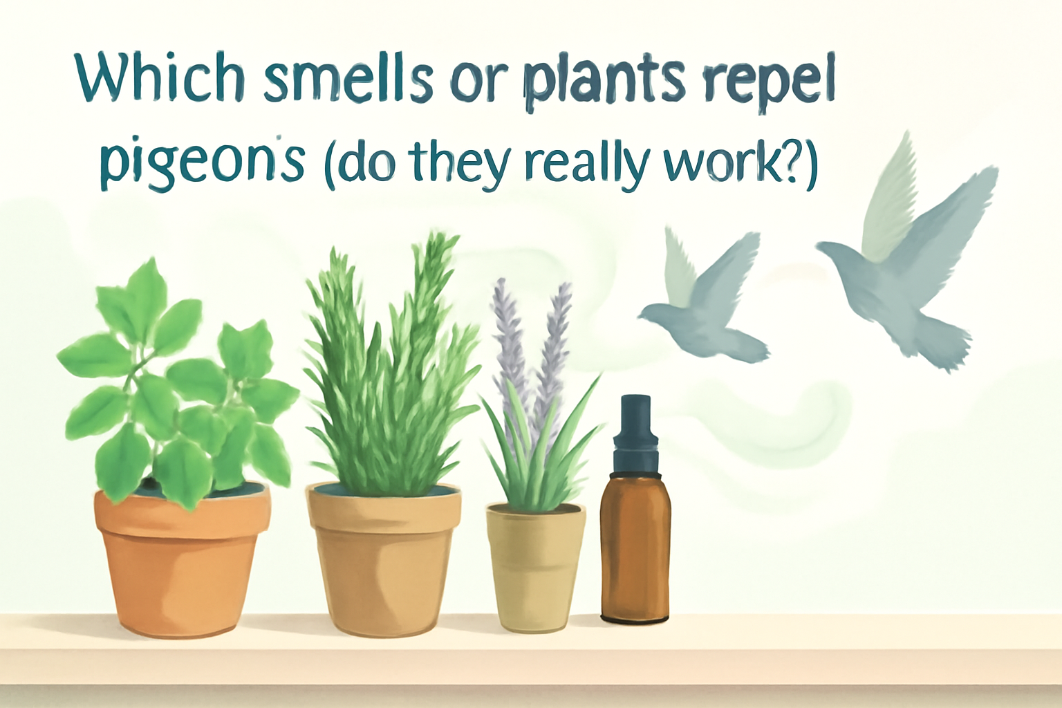 Which smells or plants repel pigeons (do they really work)?