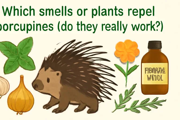 Which smells or plants repel porcupines (do they really work)?