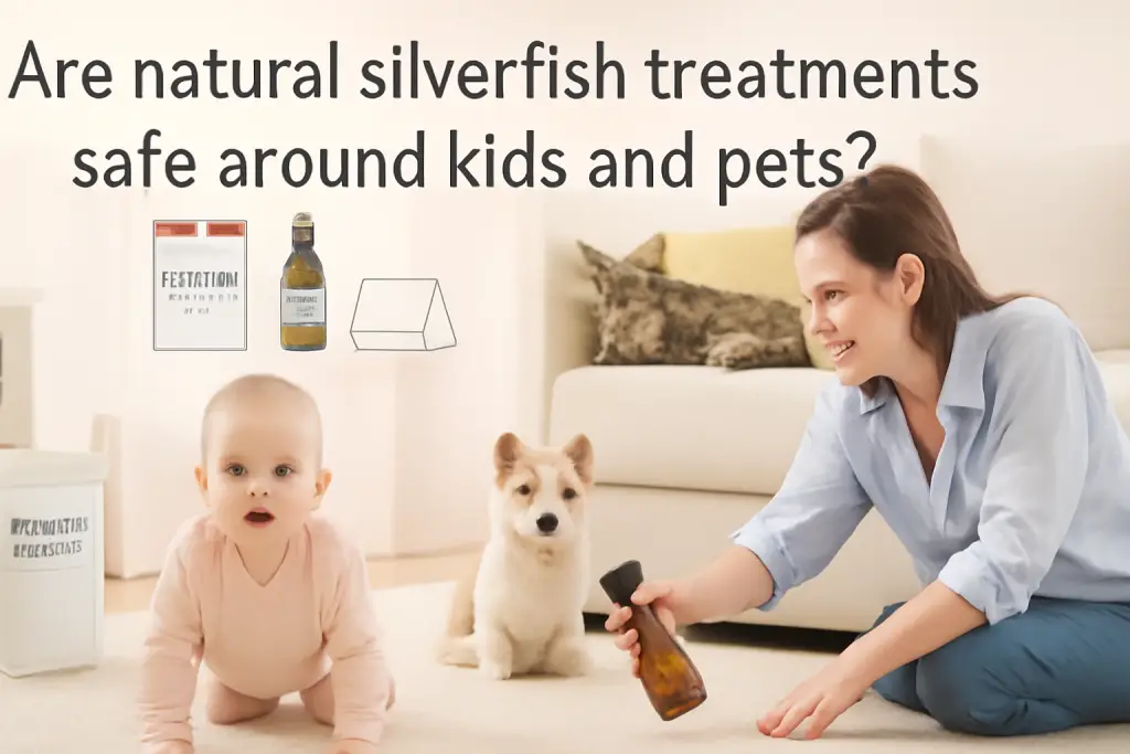 Are natural silverfish treatments safe around kids and pets?
