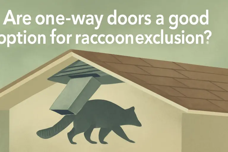 Are one-way doors a good option for raccoons exclusion?
