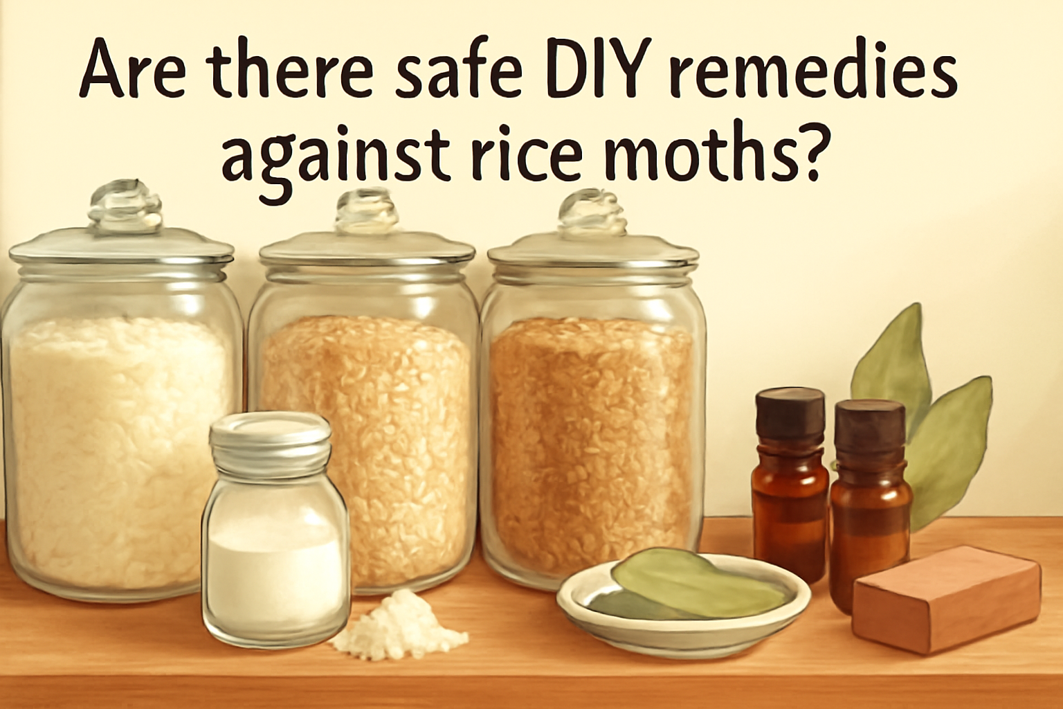 Are there safe DIY remedies against rice moths?