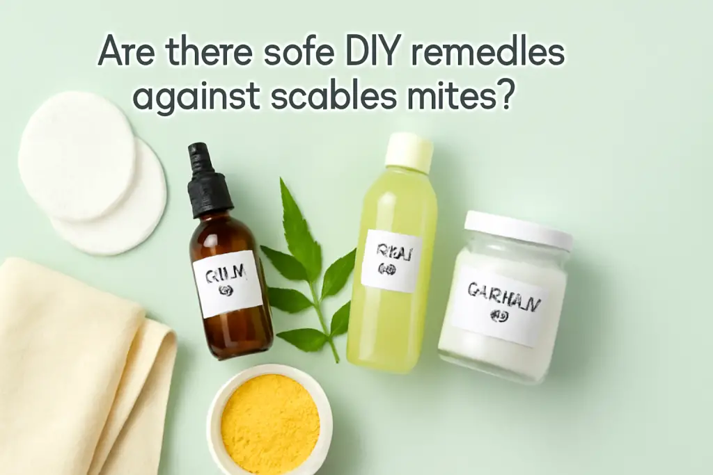 Are there safe DIY remedies against scabies mites?