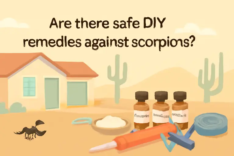 Are there safe DIY remedies against scorpions?