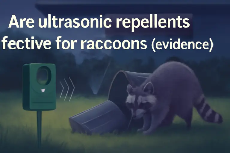 Are ultrasonic repellents effective for raccoons (evidence)?