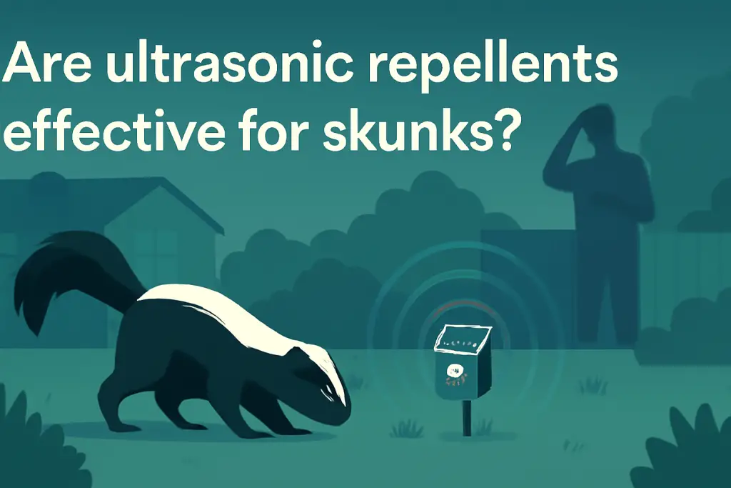 Are ultrasonic repellents effective for skunks (evidence)?