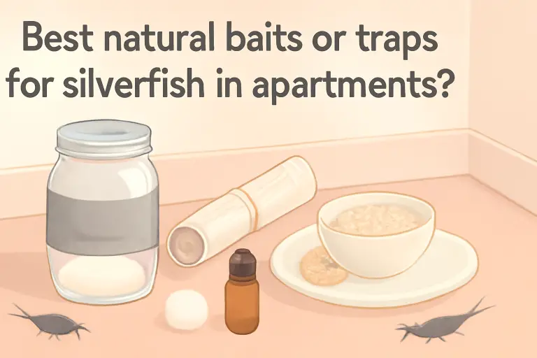 Best natural baits or traps for silverfish in apartments?