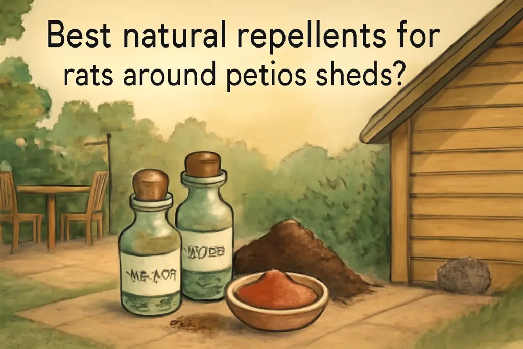 Best natural repellents for rats around patios and sheds?