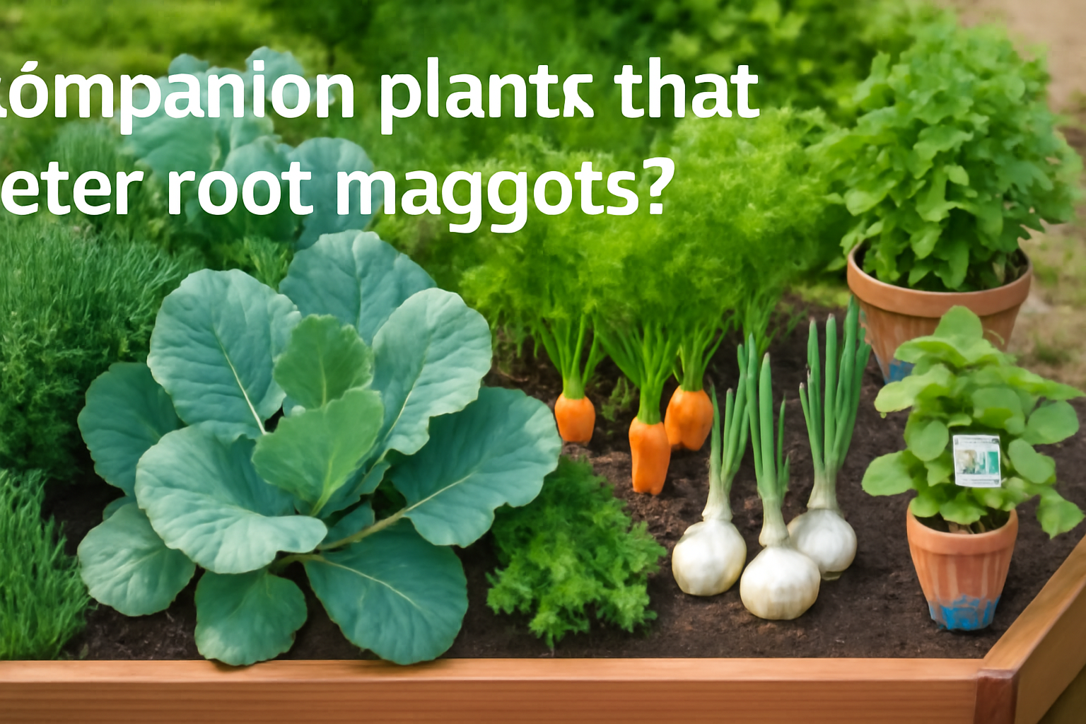 Companion plants that deter root maggots?