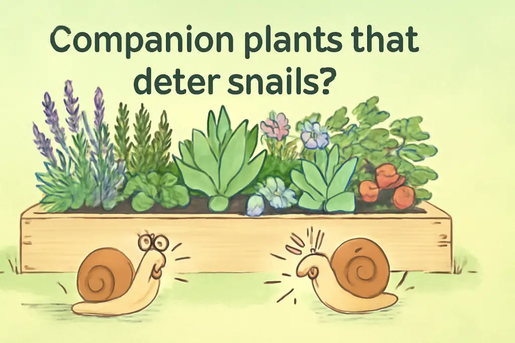 Companion plants that deter snails?