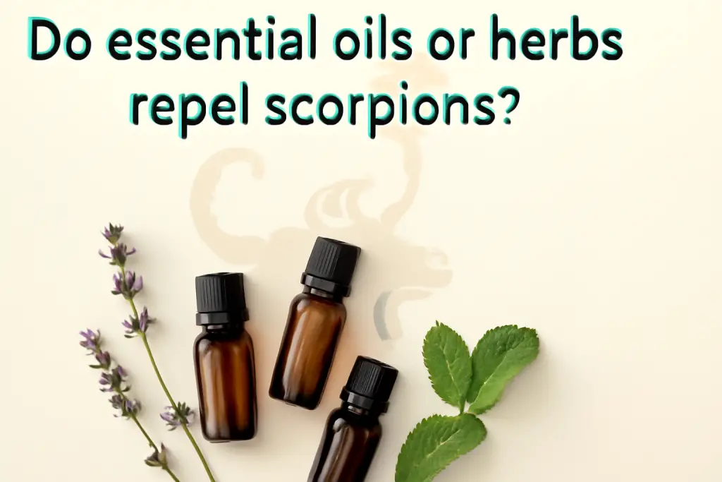 Do essential oils or herbs repel scorpions?