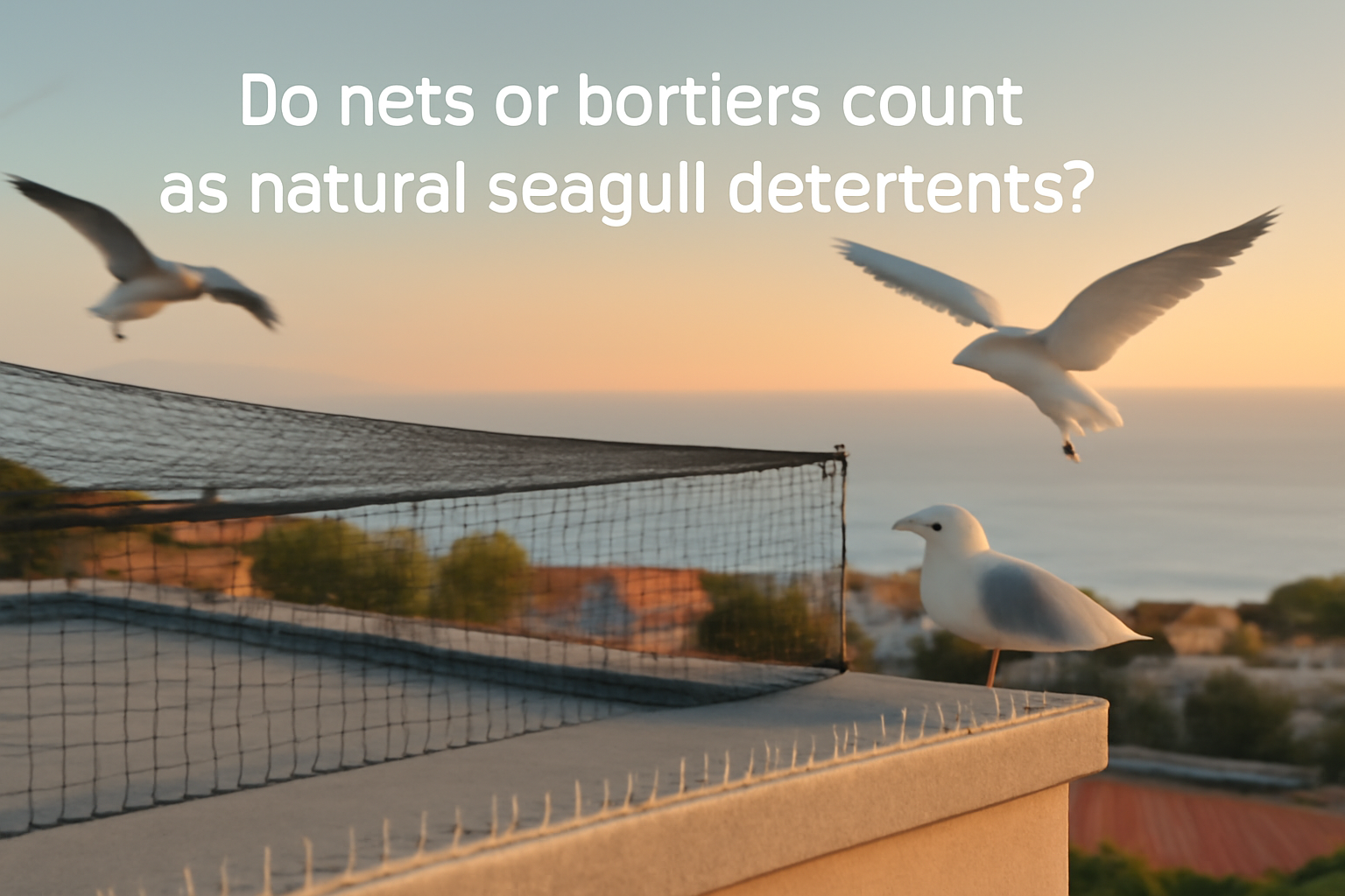 Do nets or barriers count as natural seagulls deterrents?