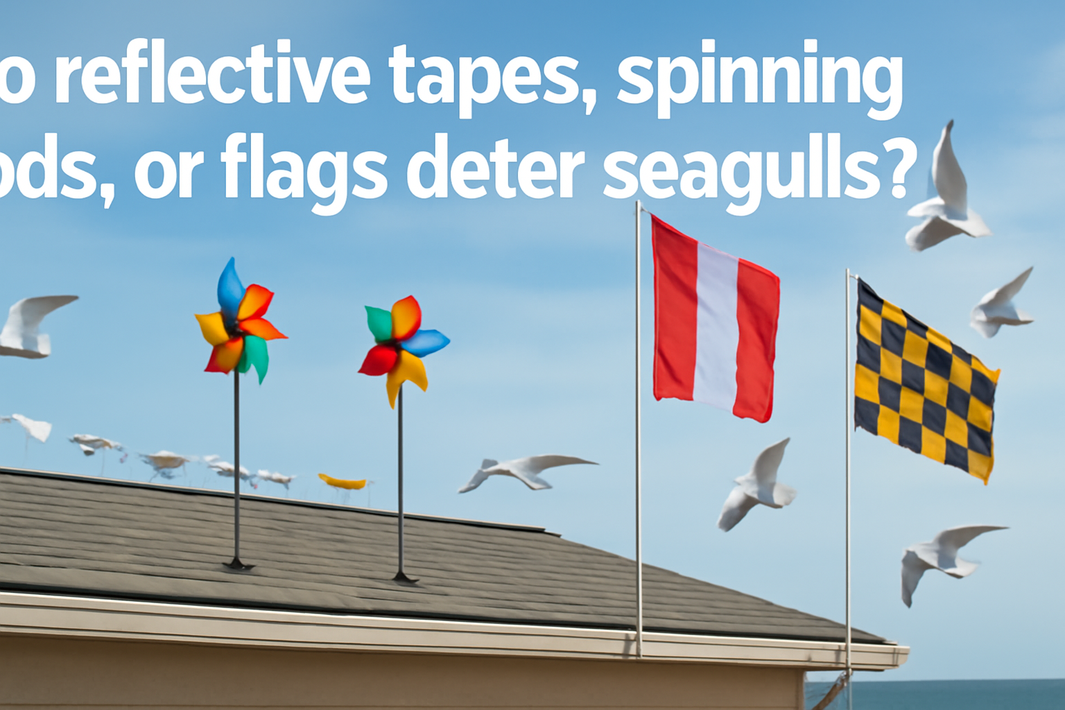 Do Reflective Tapes, Spinning Rods, or Flags Deter Seagulls?