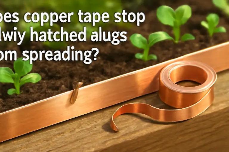 Does copper tape stop newly hatched slugs from spreading?