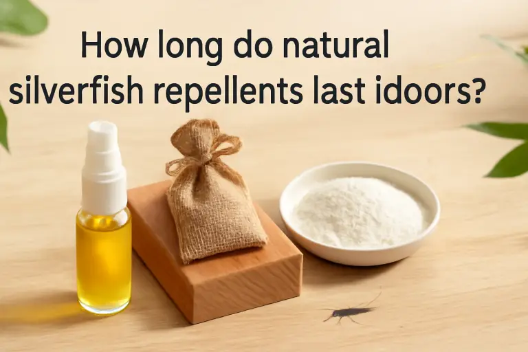 How long do natural silverfish repellents last indoors?