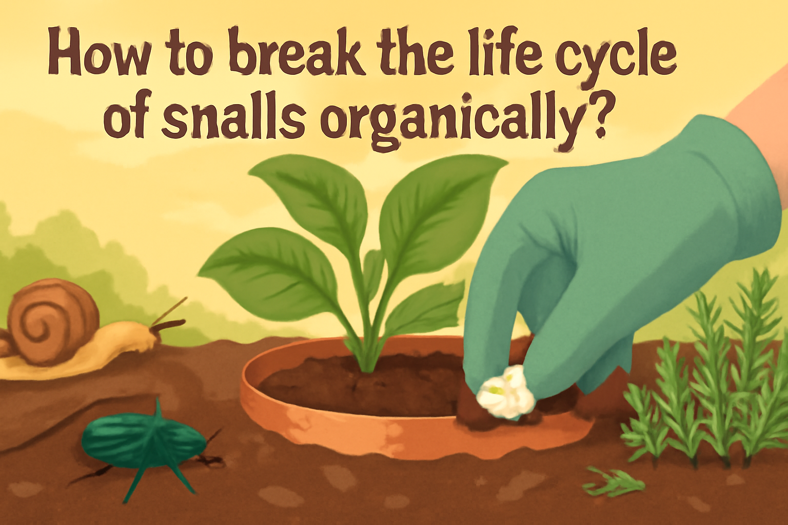 How to break the life cycle of snails organically?