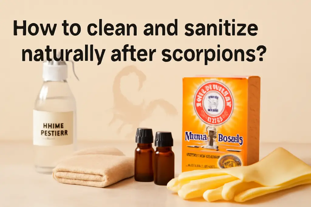 How to clean and sanitize naturally after scorpions?