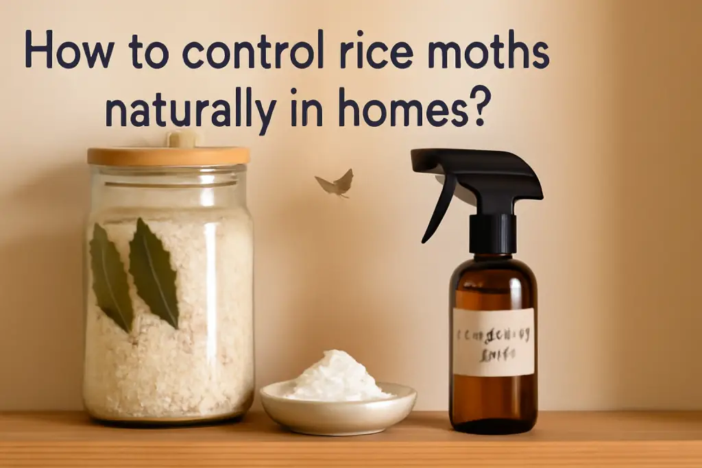 How to control rice moths naturally in homes?
