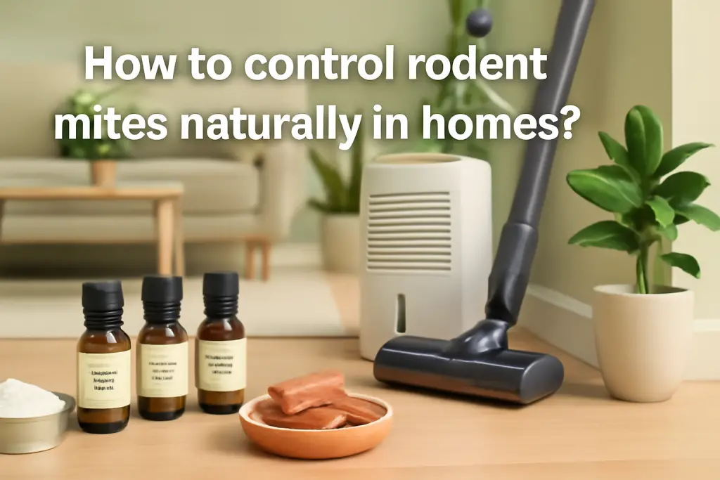 How to control rodent mites naturally in homes?