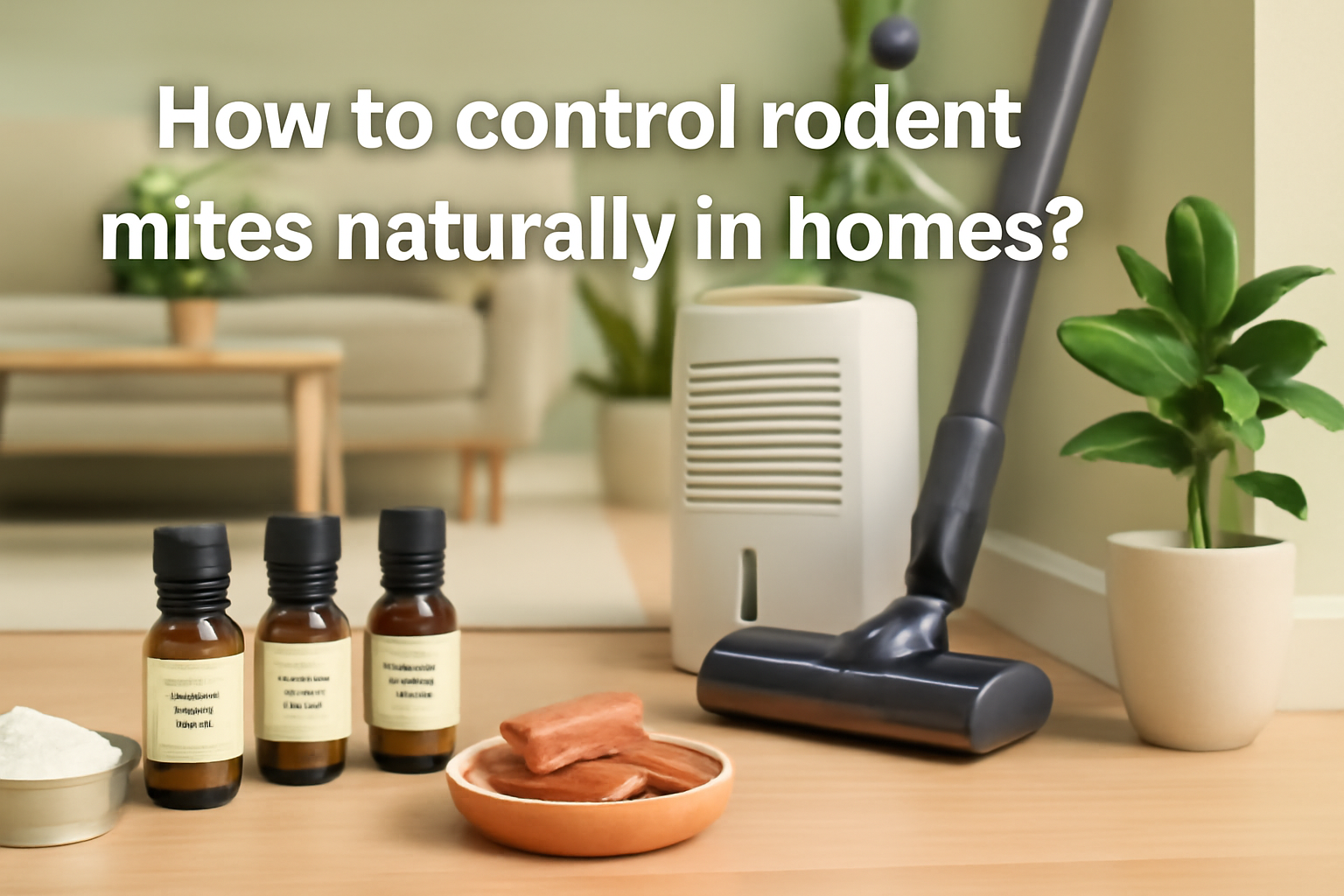 How to control rodent mites naturally in homes?