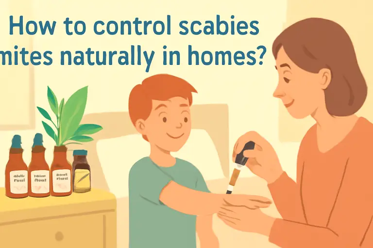 How to control scabies mites naturally in homes?