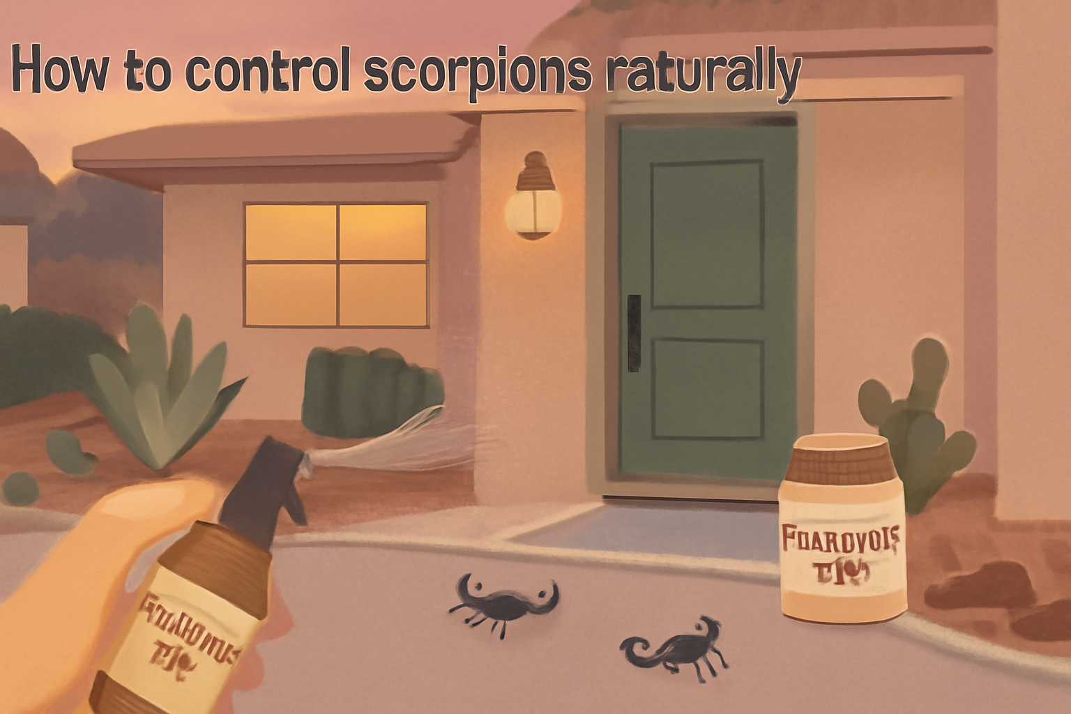 How to control scorpions naturally in homes?