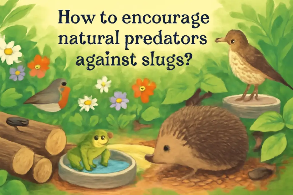 How to encourage natural predators against slugs?