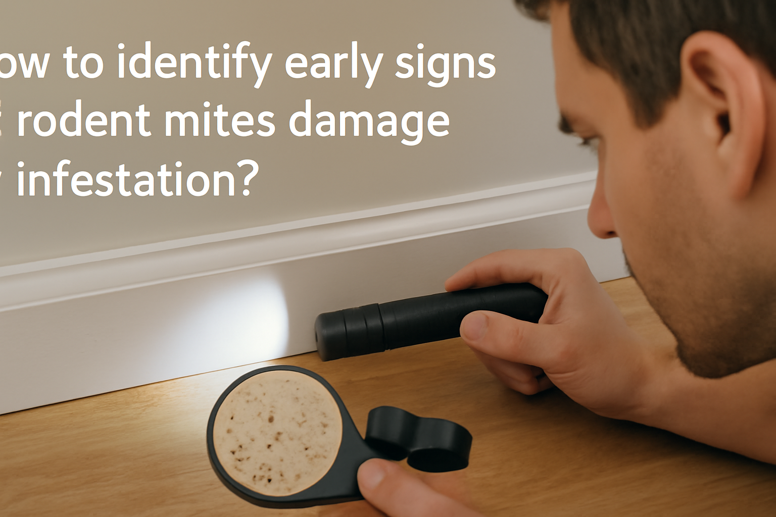 How to identify early signs of rodent mites damage or infestation?