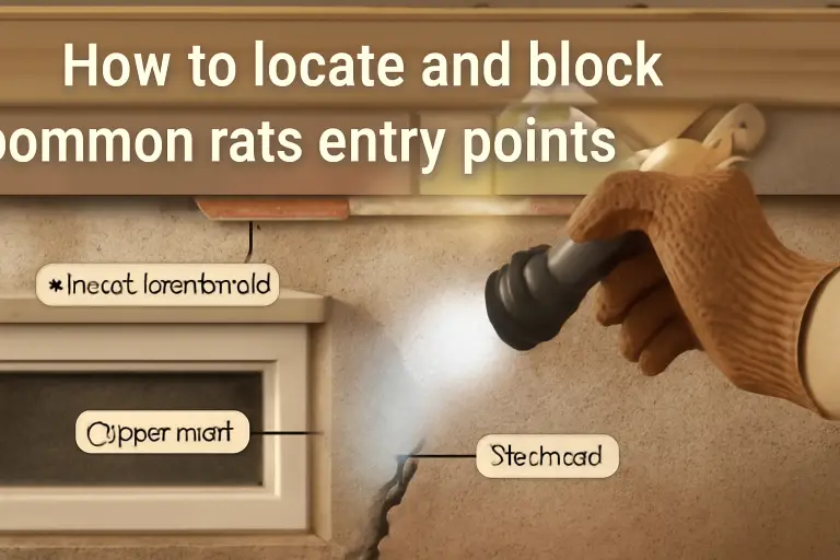 How to locate and block common rats entry points at home?