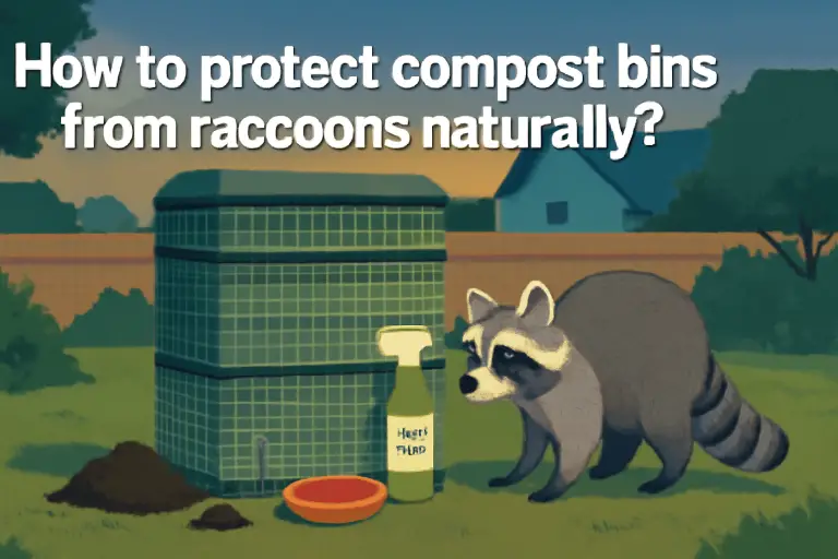 How to protect compost bins from raccoons naturally?