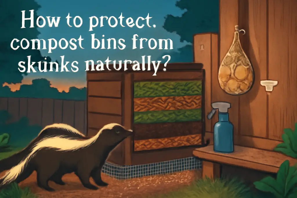 How to protect compost bins from skunks naturally?