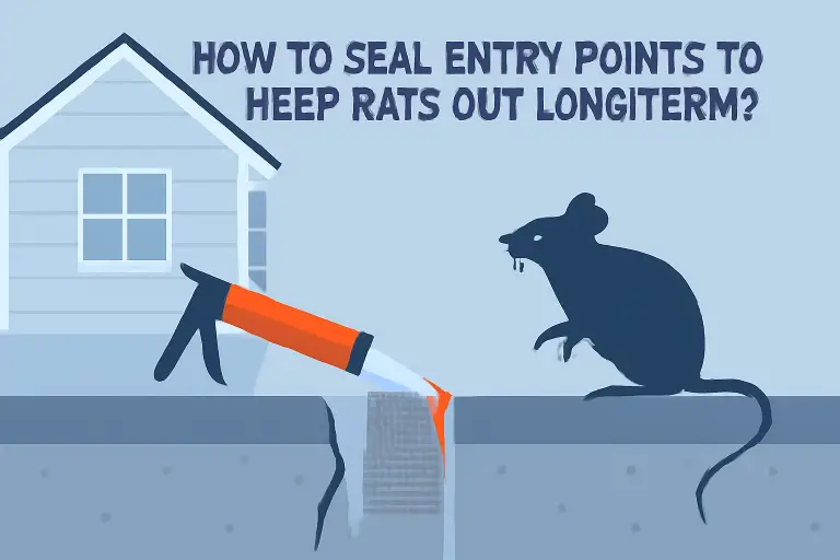 How to seal entry points to keep rats out long-term?