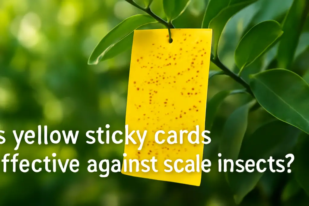 Is yellow sticky cards effective against scale insects?