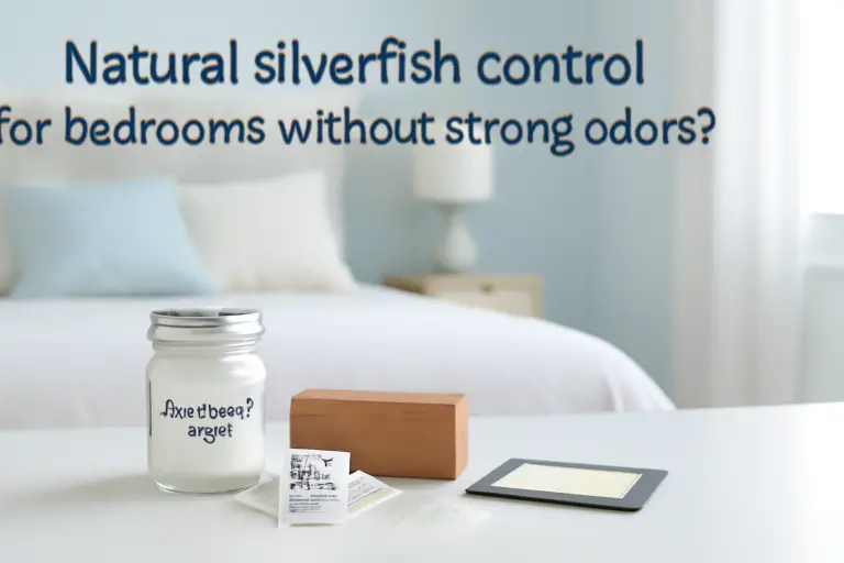 Natural silverfish control for bedrooms without strong odors?