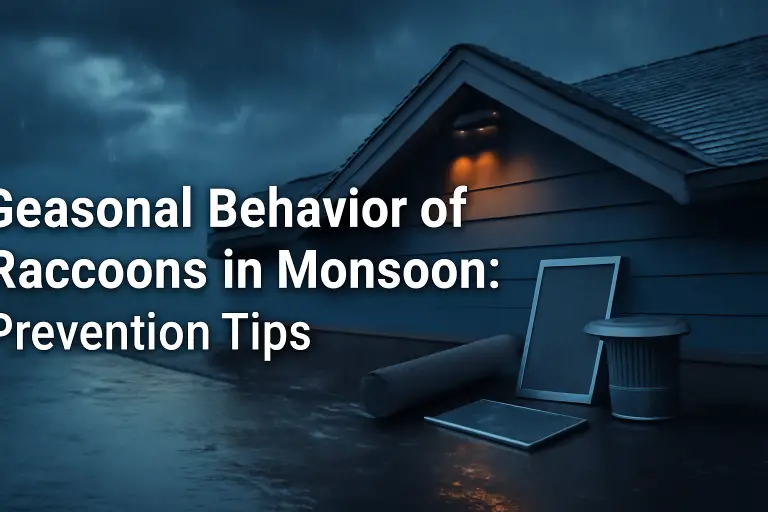 Seasonal behavior of raccoons in monsoon: prevention tips?