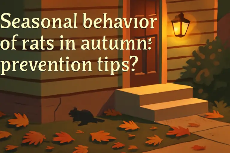 Seasonal behavior of rats in autumn: prevention tips?