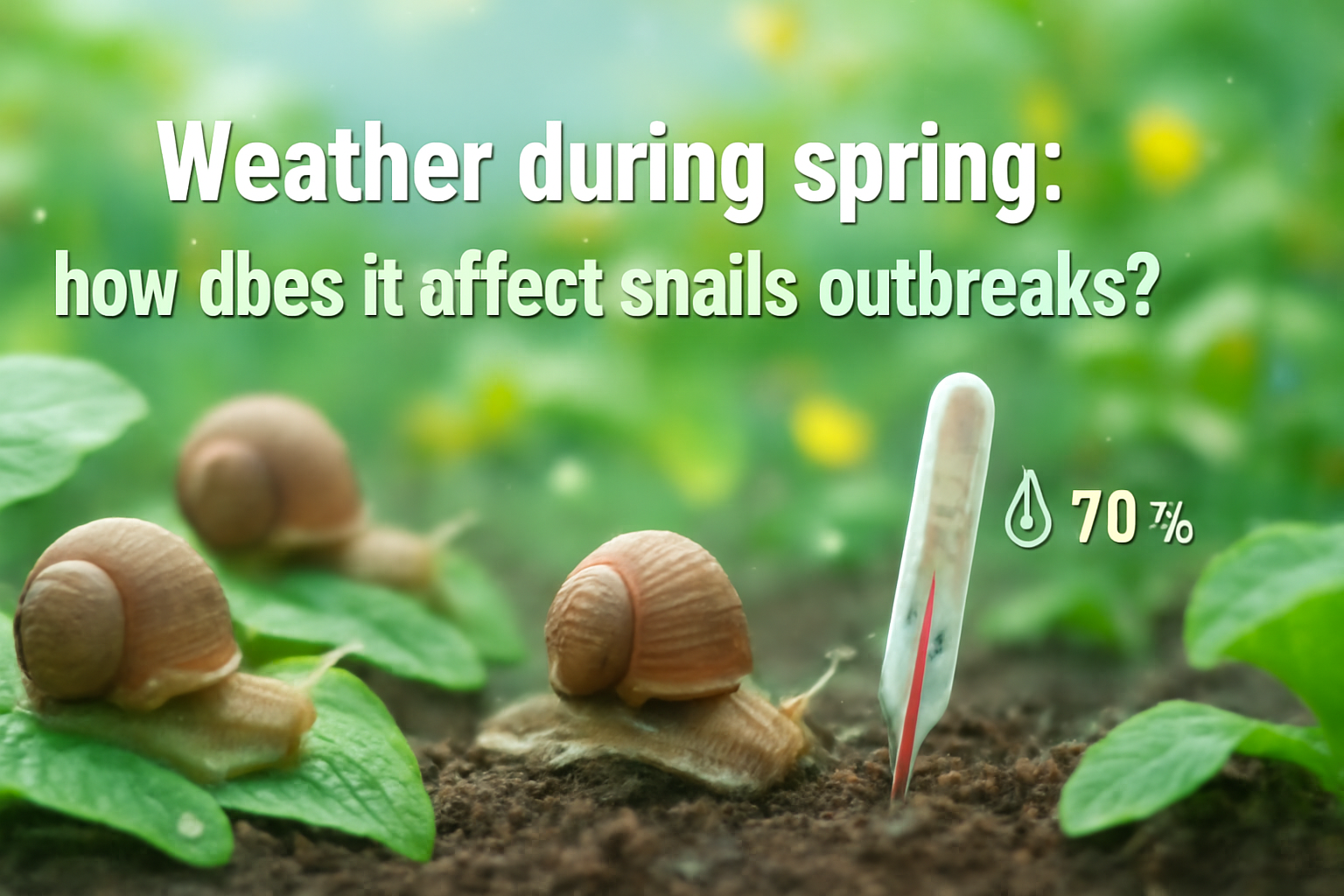 Weather during spring: how does it affect snails outbreaks?