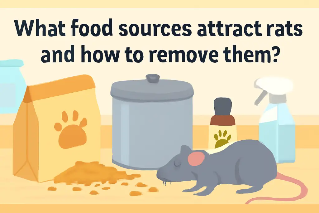 What food sources attract rats and how to remove them?